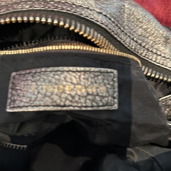 Large Pewter/metallic Burberry handbag - Picture 10 of 16